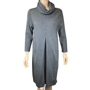 Tyler Boe Womens Sweater Dress Size Small‎ Kim Charcoal Gray Cowl Neck Stretch